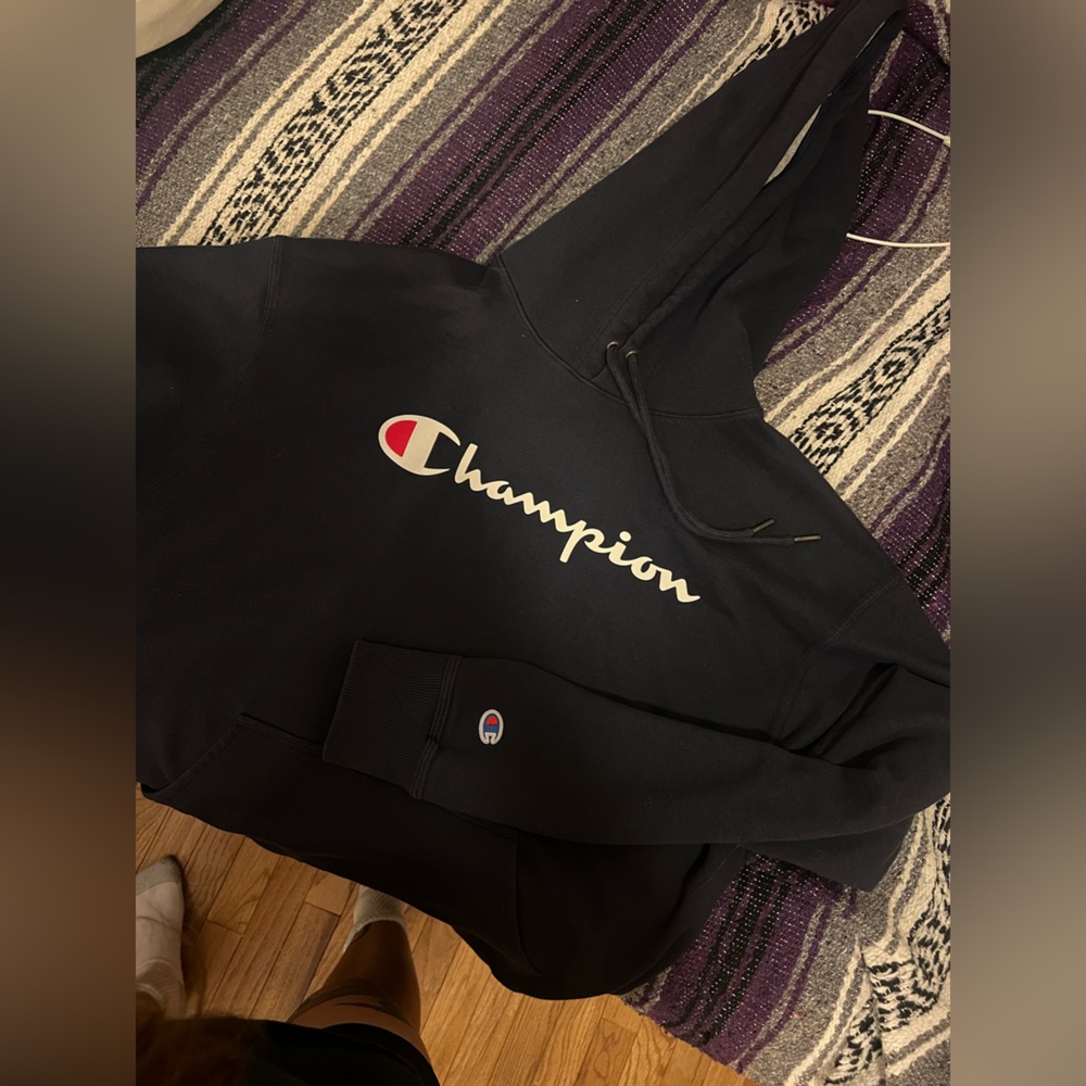 Navy Blue Champion hoodie